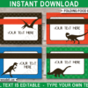 Dinosaur Food Labels