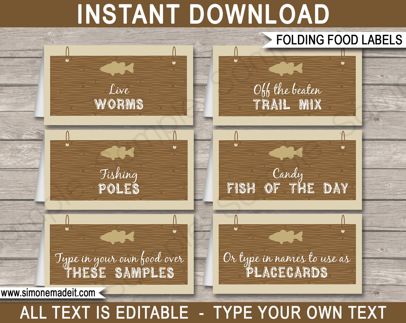 fishing-party-food-labels-place-cards-fishing-theme-birthday-party