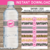 Water Bottle Labels