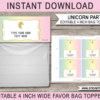 Favor Bag Toppers