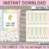 Tic Tac Labels