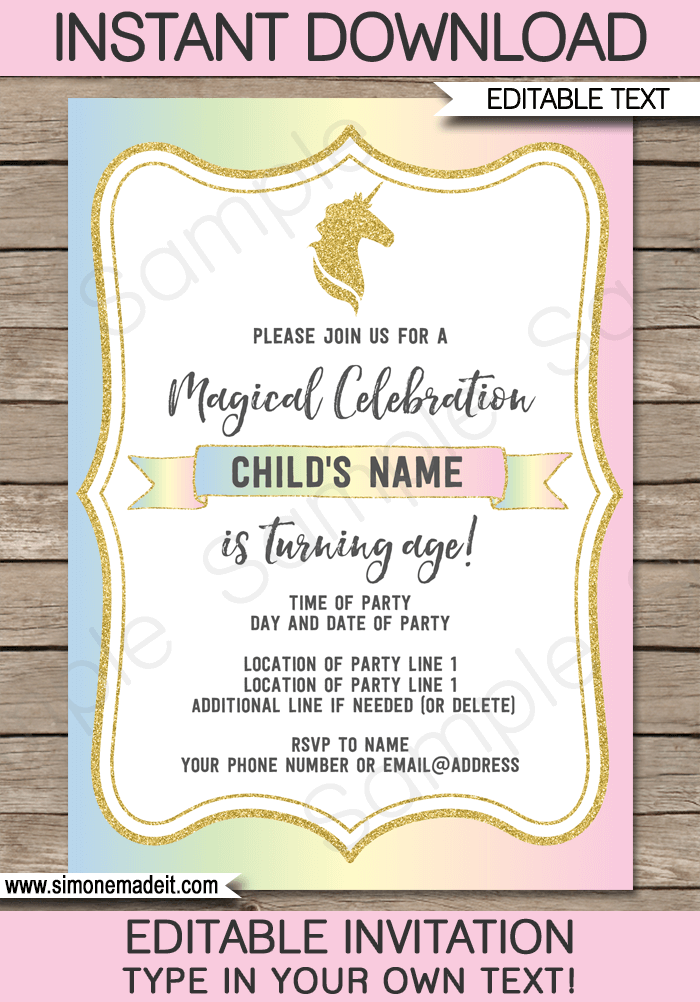 Free Printable Party Invitations Templates | Party ...