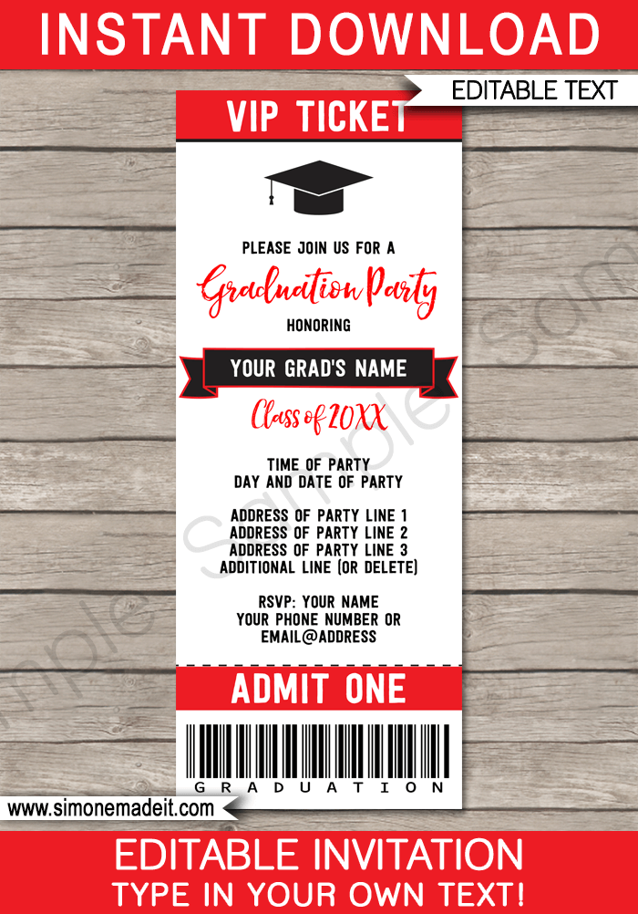 Graduation Party Template from www.simonemadeit.com