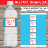 Bowling Party Water Bottle Labels