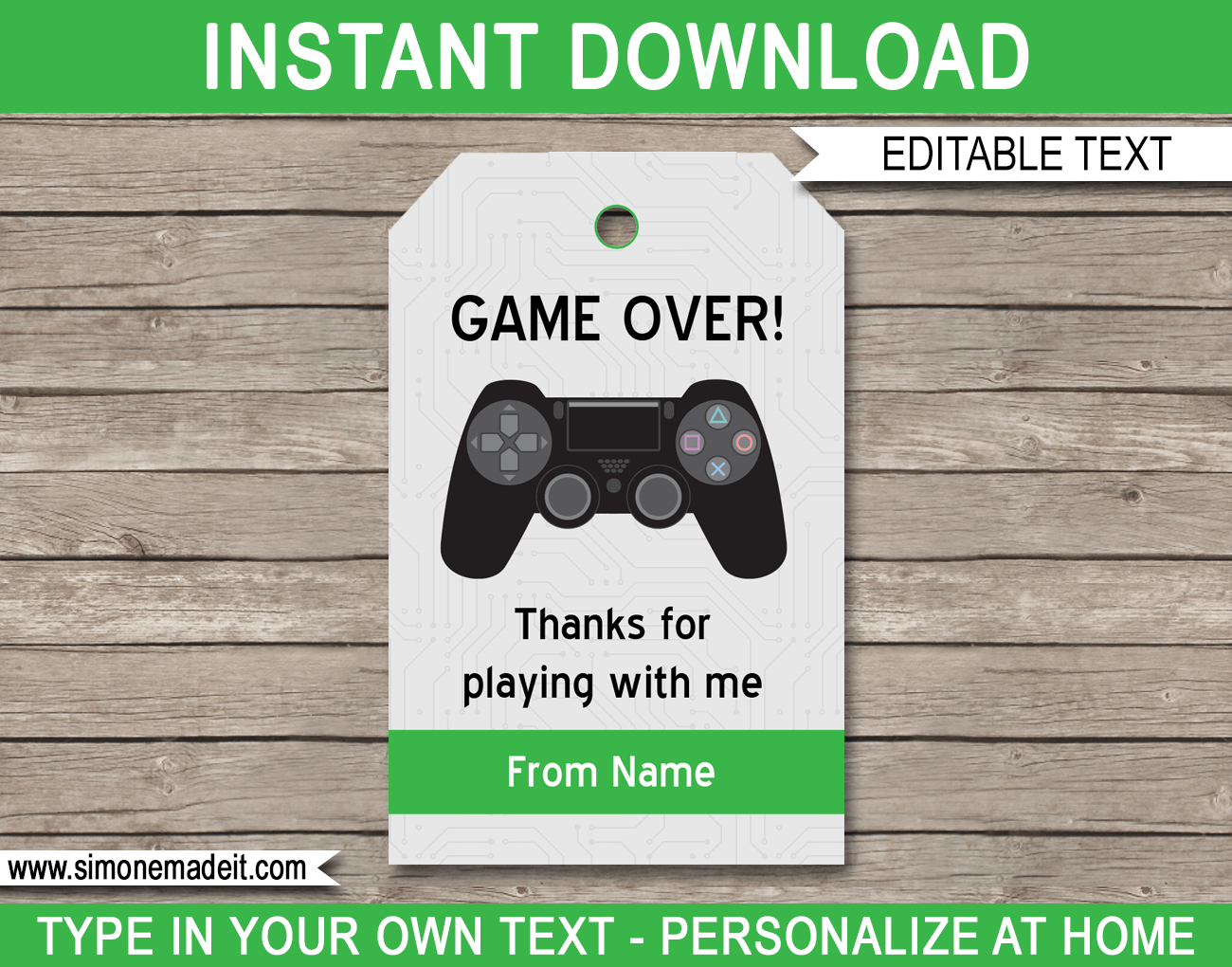 Retro Video Game Food Labels Video Game Birthday| Editable Text INSTANT Download Printable PDF Video Game Party
