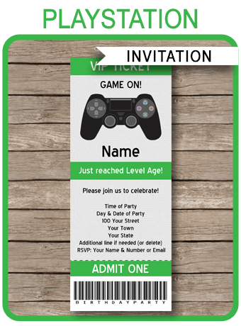 playstation invitation