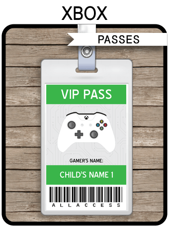 Gaming Vip Pass Holder Ticket Candy Tubes K 51 Pack Video Game Party Favors Set 