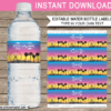 Festival Water Bottle Labels