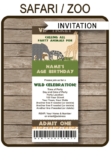 safari invitation for adults