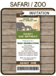 printable safari invitation template