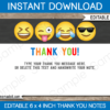 Emoji Thank You Note Cards
