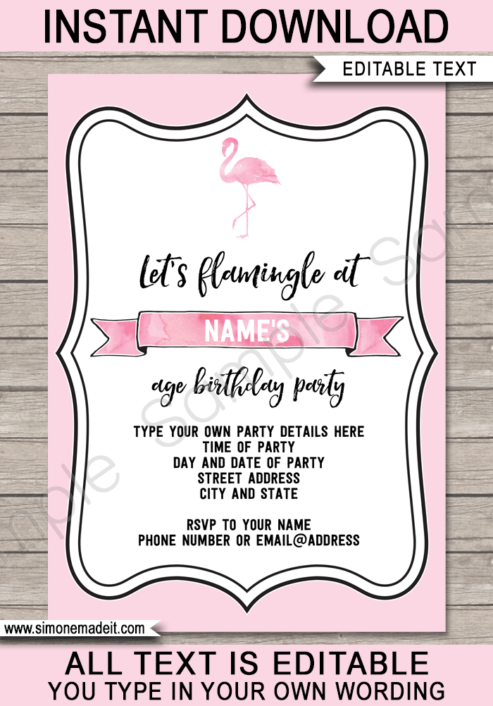 Template For Party Invitations from www.simonemadeit.com