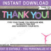 Gymnastics Thank You Notes