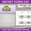 Favor Bag Toppers