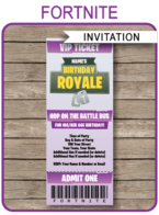 Fortnite – Water Bottle Label – Printable - 3Grafik