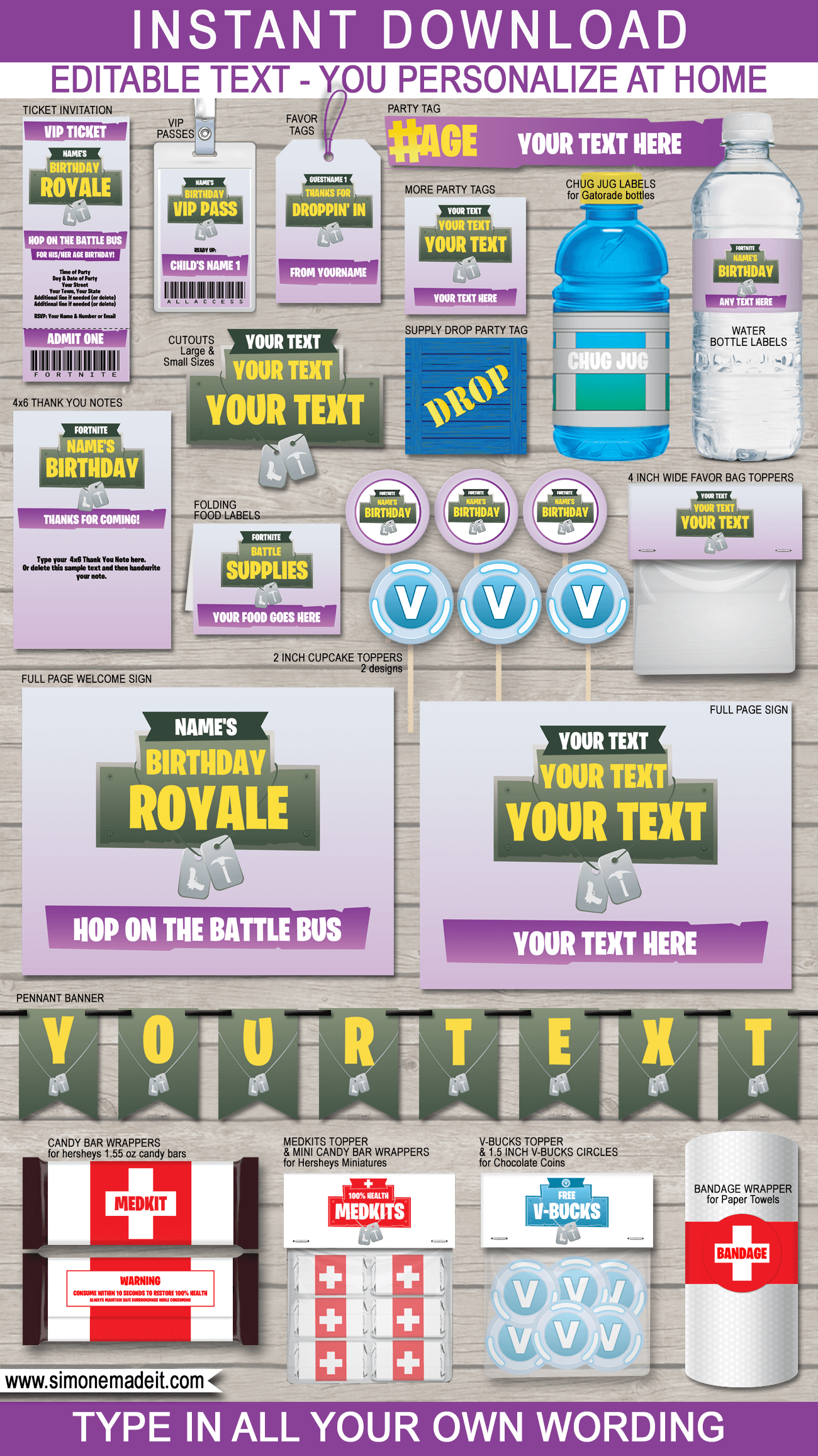 printable-fortnite-birthday-party-decorations-invitations