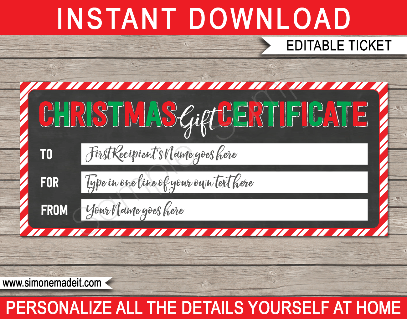printable christmas gift certificate christmas gift voucher christmas gift certificate images