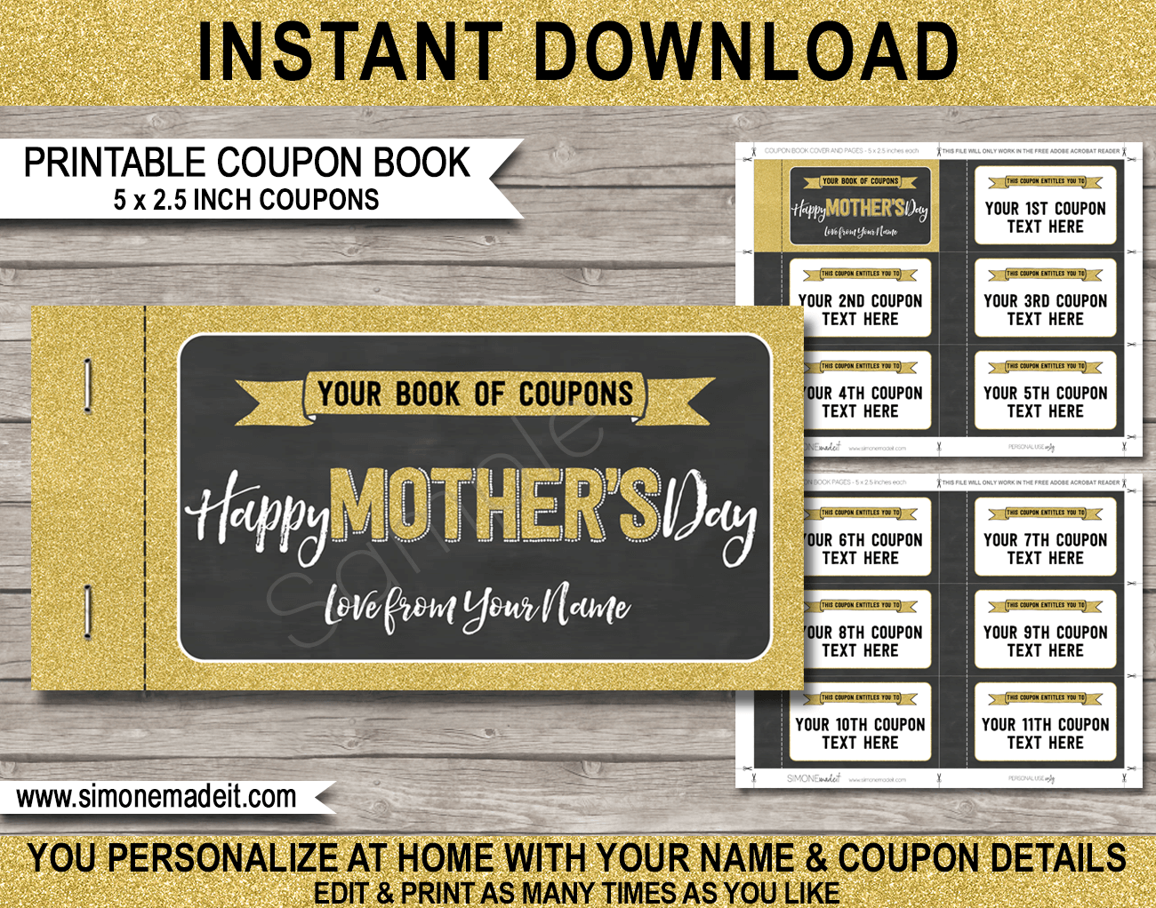 <strong>Mother's Day</strong> Printables | HGTV Mother�s day coupon book template