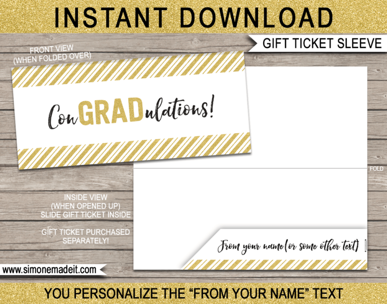graduation gift voucher sleeve template printable gift voucher envelope