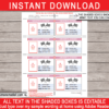 Red Race Car Drivers License printable template