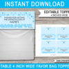 Favor Bag Toppers