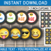 Emoji Cupcake Toppers