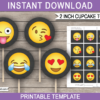 Emoji Cupcake Toppers - graphics