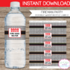 Fireman Water Bottle Labels