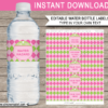 Water Bottle Labels