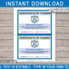 You edit all the text in the shaded boxes easily at home