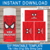 Printable Spiderman Web Shooter Silly String Labels | Superhero Birthday Party Games, Activities & Favors | DIY Spider Web Template | Goofy String | via SIMONEmadeit.com