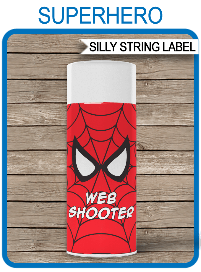 Superhero Shooter Labels Spiderman Ubicaciondepersonas cdmx gob mx