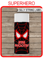 Superhero Web Shooter Labels – Miles Morales