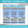 Printable Stagecoach Ticket Invite Template | Country Music Festival Theme | Birthday Party Invite, Coachella Inspired, Kidchella, Fete, Gala, Fair, Carnival | DIY Editable Template | Instant Download via simonemadeit.com